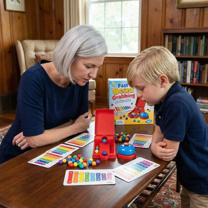 Fast Bead Grabbing Board Game with Bell