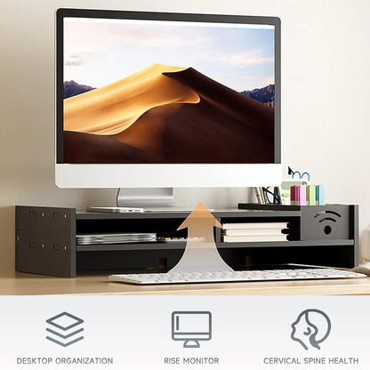 2-Tier Ergonomic Monitor Stand Riser