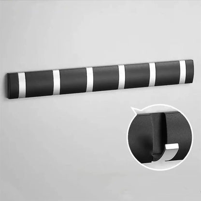 Aluminum Wall-Mounted Hook Rack for Clothes & Towels