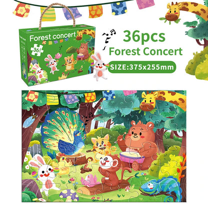 36pcs Carrying Jigsaw Puzzle