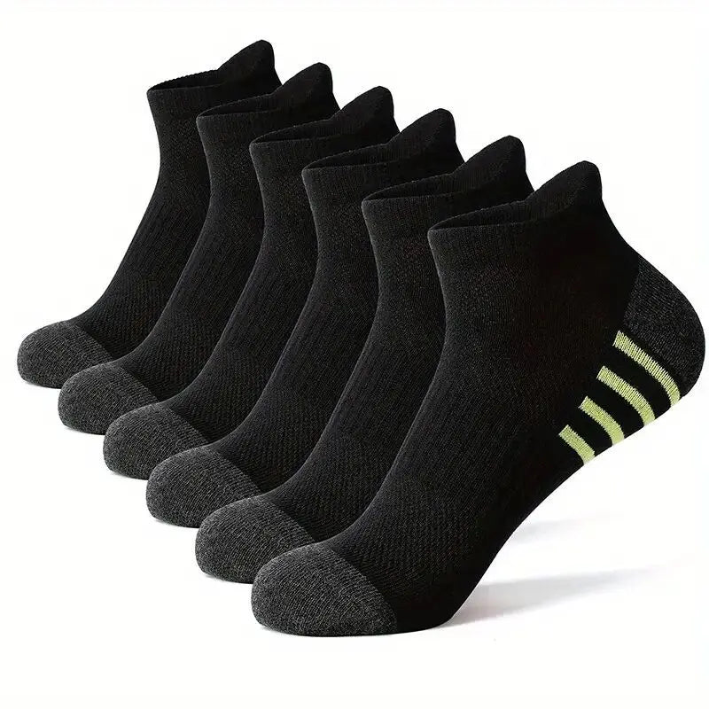 Men’s Breathable Mesh Sports Socks 6 Pairs