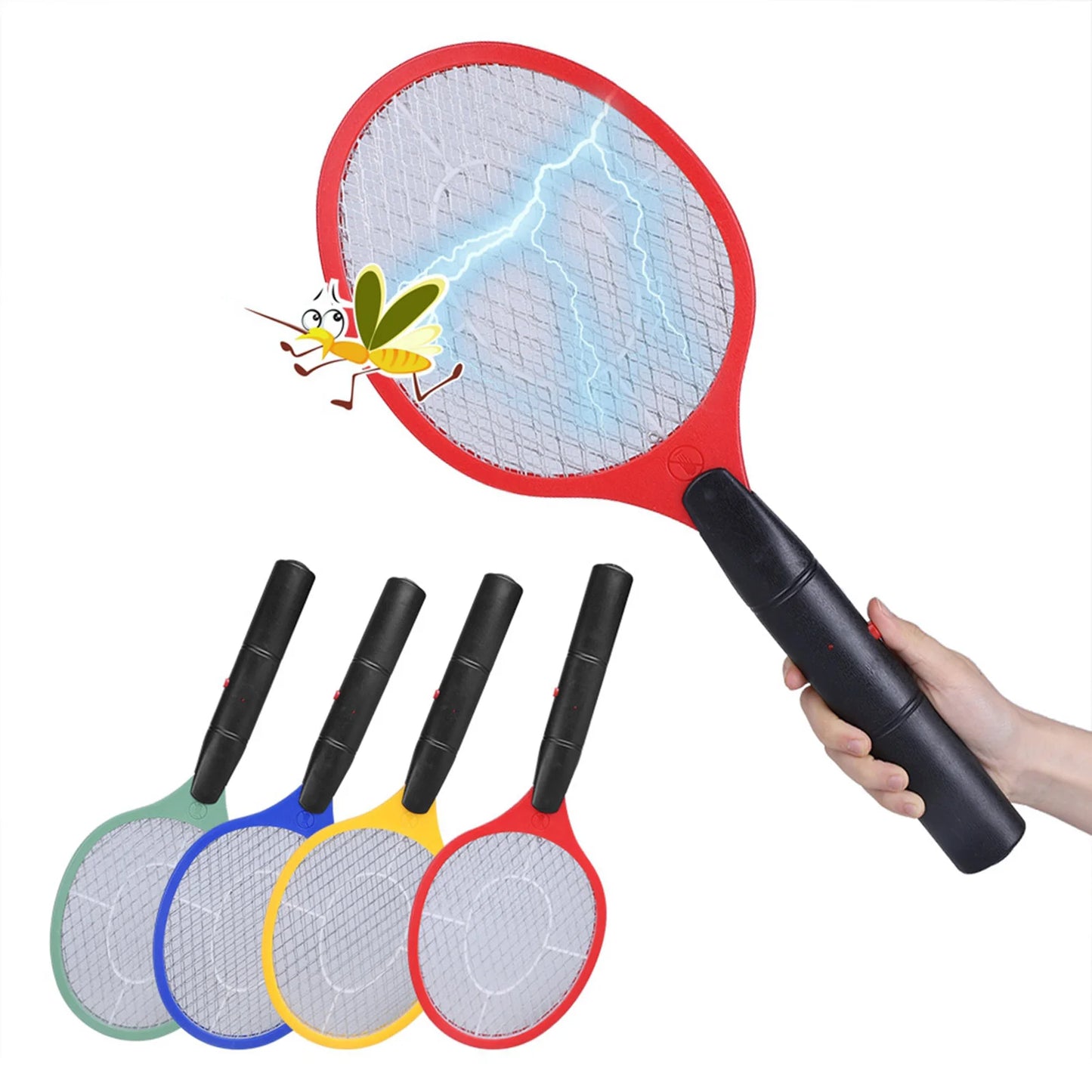Electric Mosquito Swatter Bug Zapper Racket