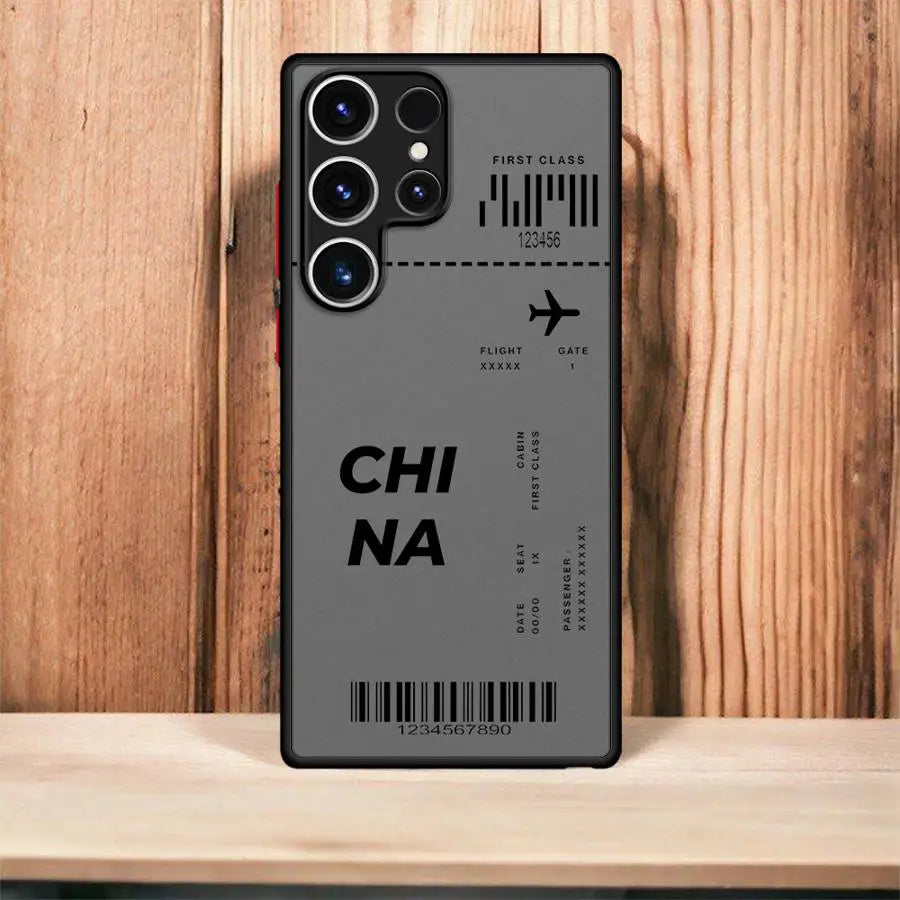 Samsung Galaxy Case Travel Tickets
