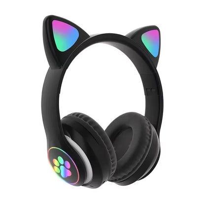 Cat Ear Wireless Bluetooth Headphones with RGB Lights