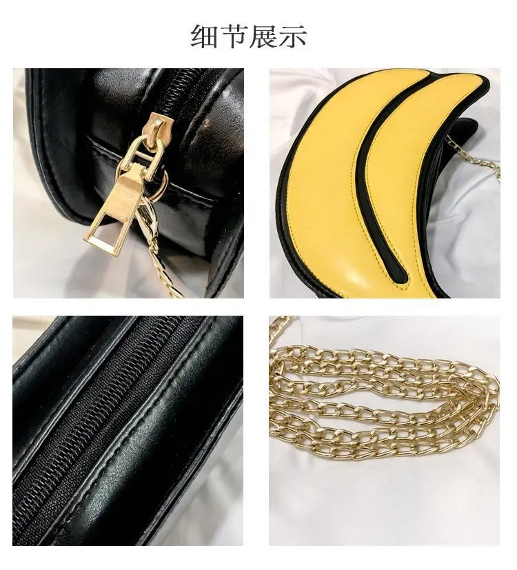 Banana Shape Crossbody Messenger Bag