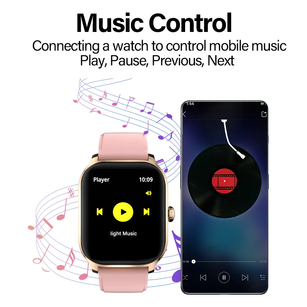 2.01” HD Fitness Smartwatch with Bluetooth Calling