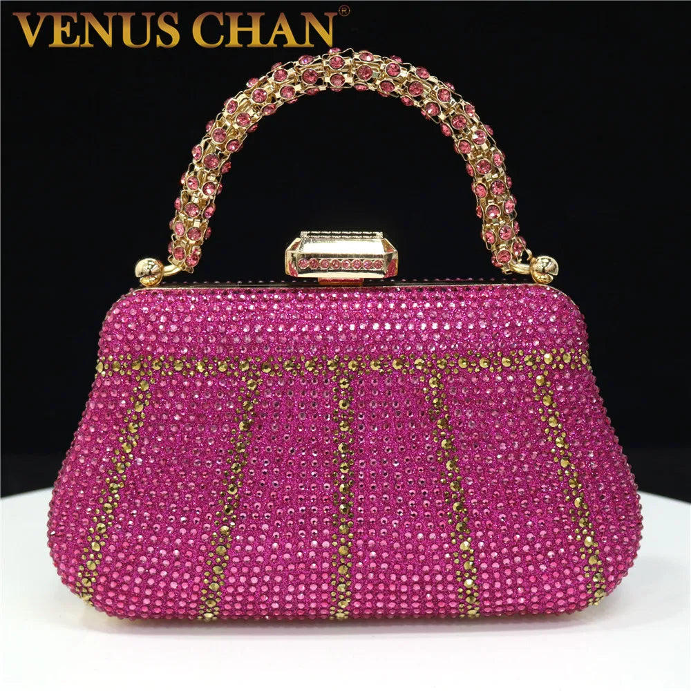 Luxury Rhinestone Evening Clutch Bag