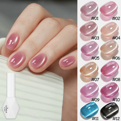 WS Glass Bead Cat Eye Gel Polish