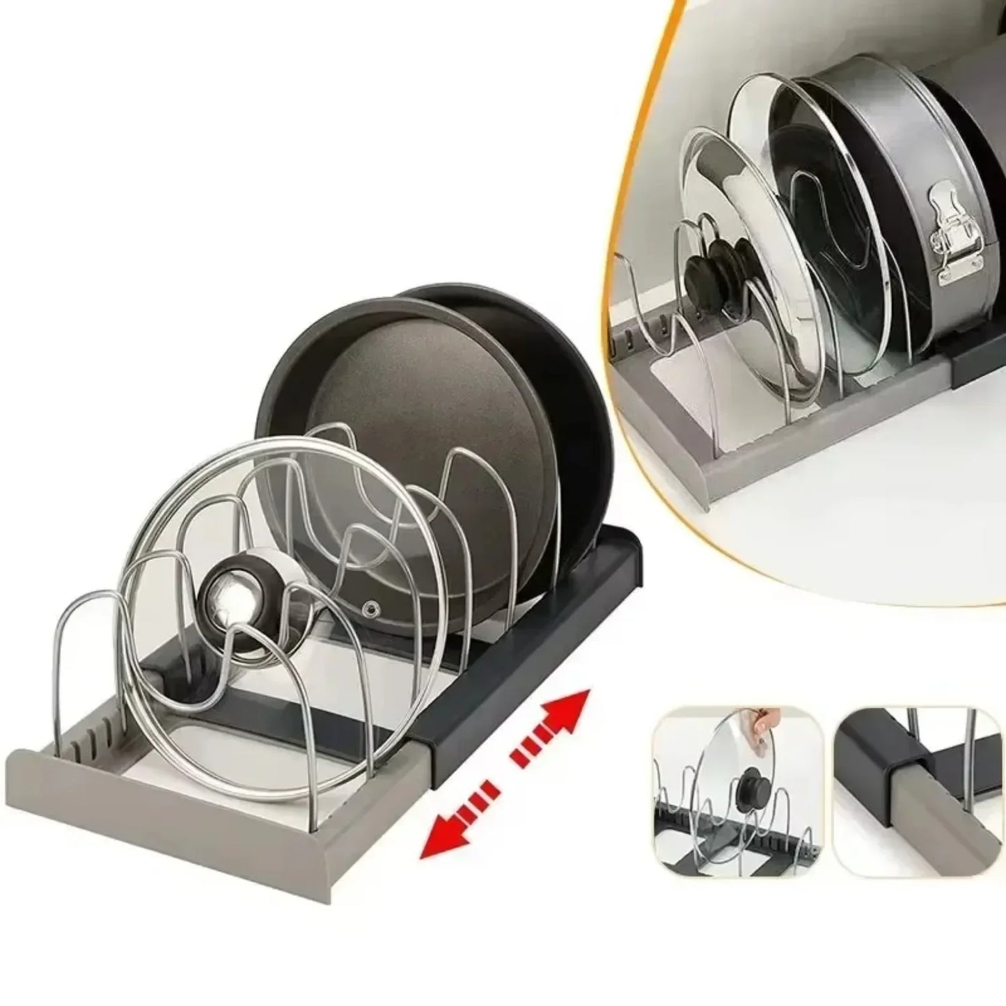 Expandable Pot & Pan Rack