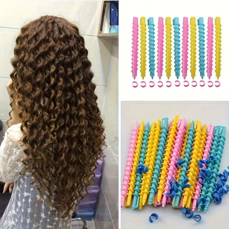 Spiral Hair Curlers Set