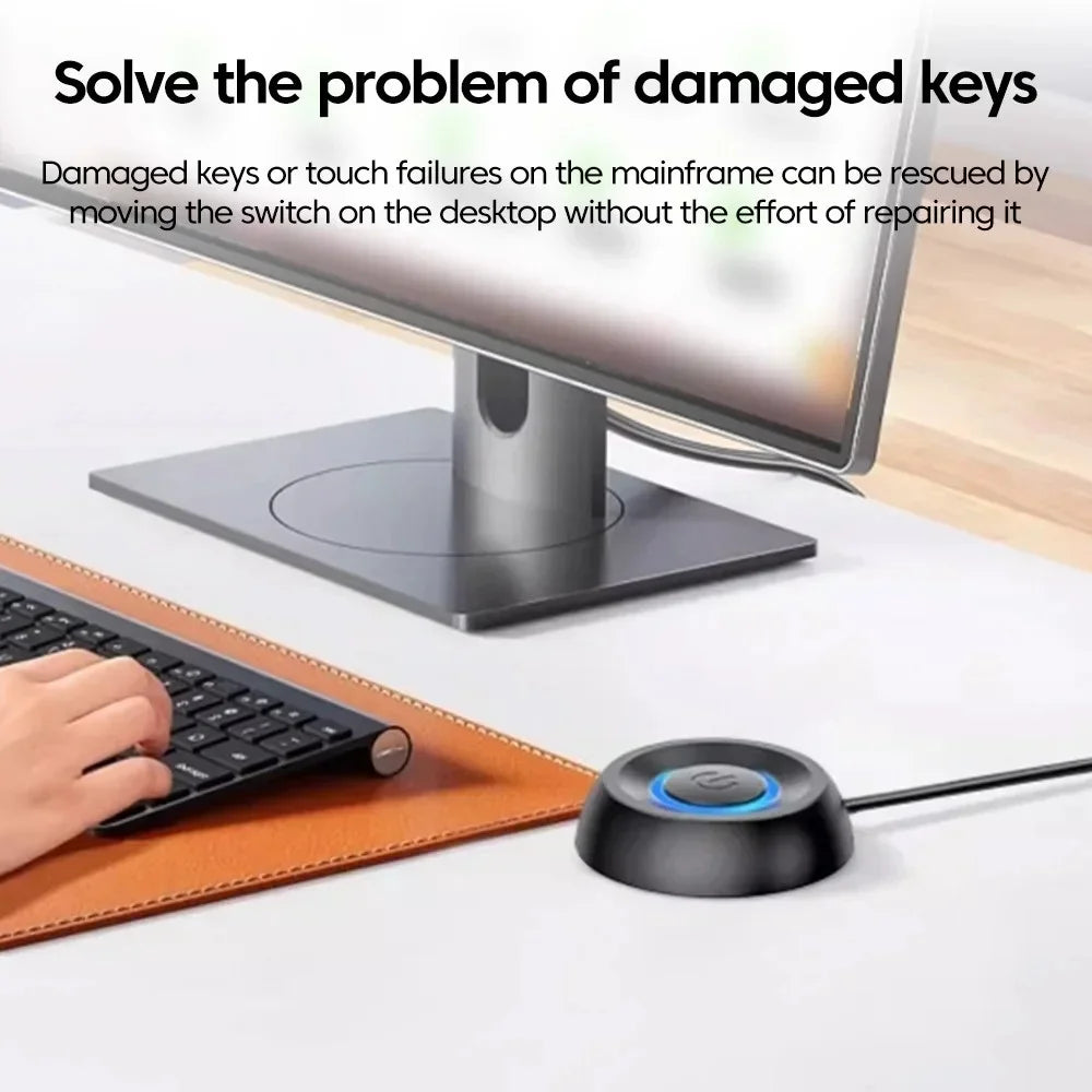 External PC Power Switch Button with LED