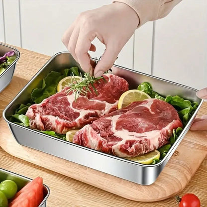 Leak-Proof Stainless Steel Food Storage Container Set