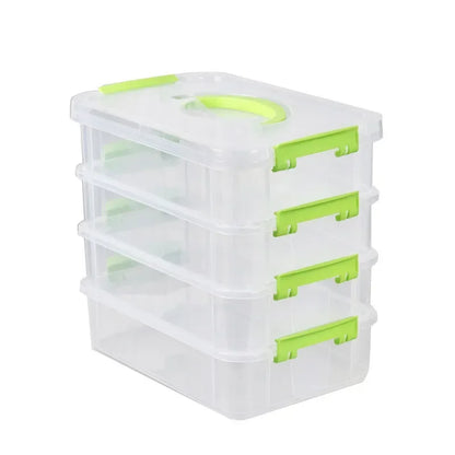 Stackable Transparent Storage Organiser Boxes