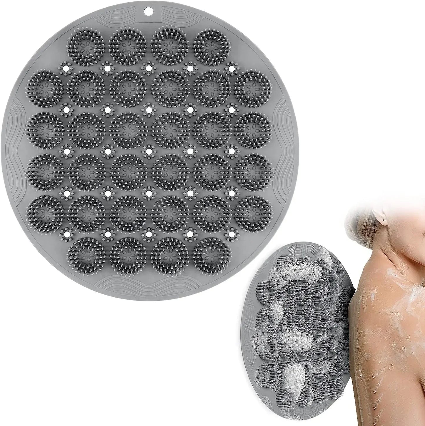 Hands-Free Silicone Back & Foot Shower Scrubber