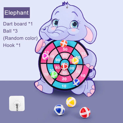 Kids Cartoon Sticky Ball Dart Board Game