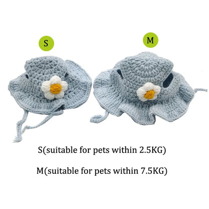 Cute Knitted Pet Hat for Cats & Small Dogs