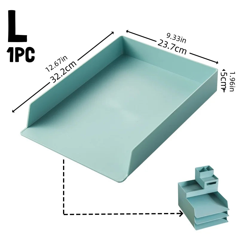 Desktop File Organizer Tray