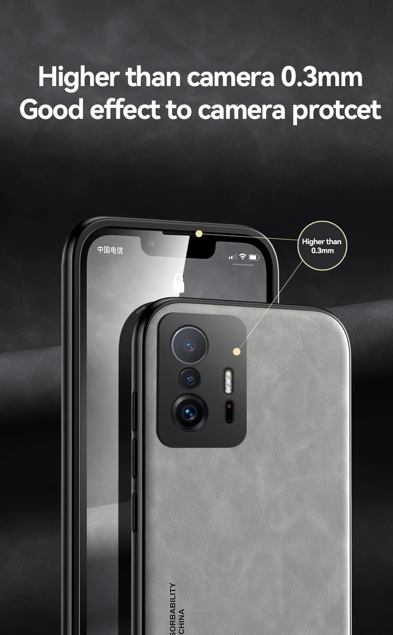 Magnetic PU Leather Case for Xiaomi Phones