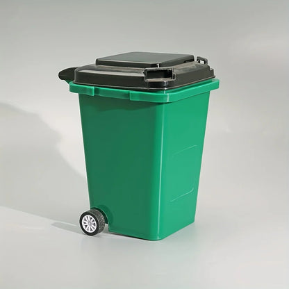 Mini Desktop Trash Bin Pen Holder