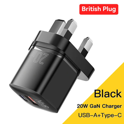 Essager 20W GaN Dual-Port Fast Charger