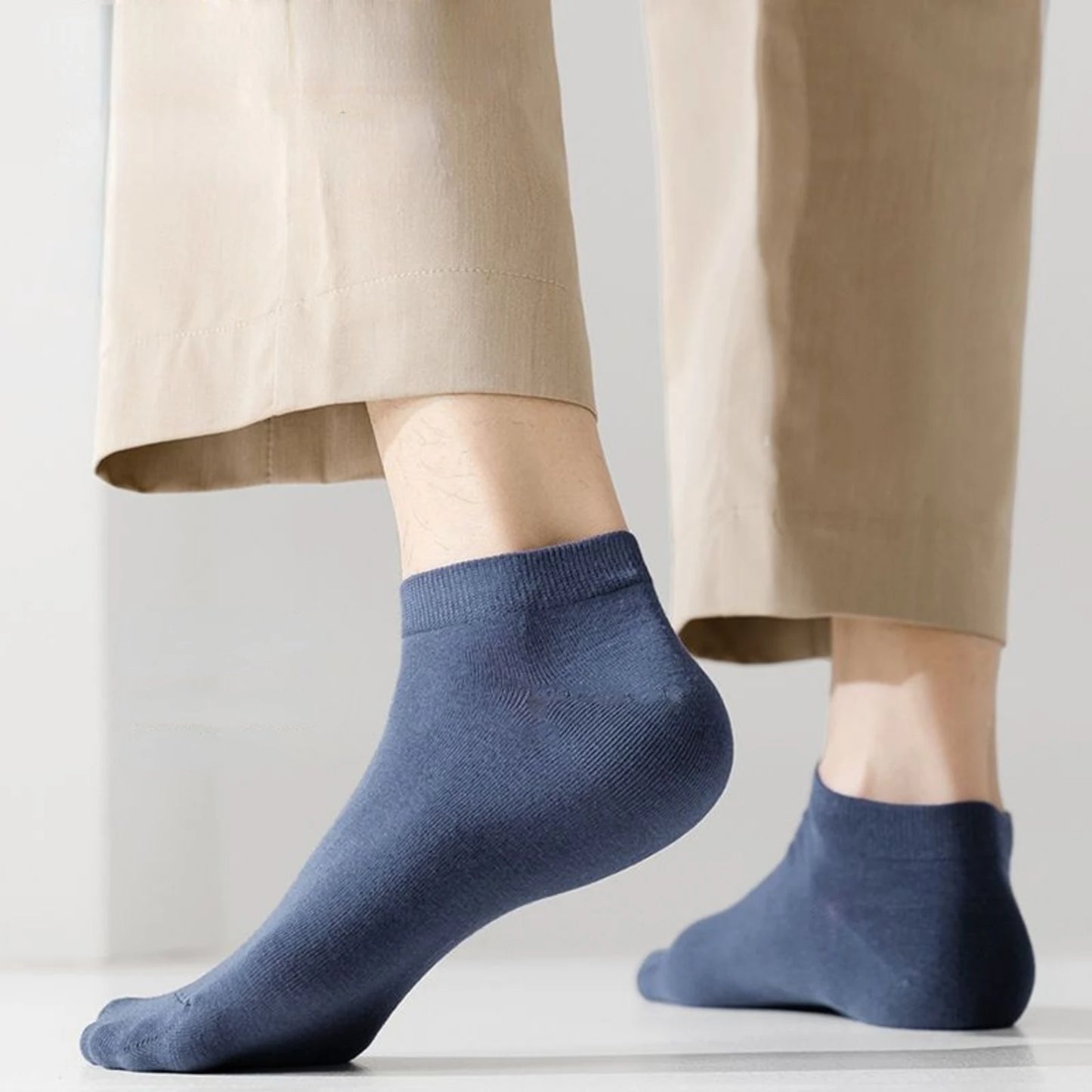 Men’s 95% Combed Cotton Dress Socks 5 Pairs