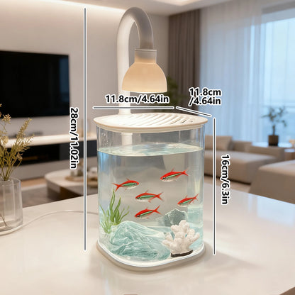 Mini Starter Fish Tank Kit with Light