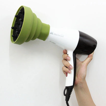 Foldable Silicone Hair Dryer Diffuser Attachment