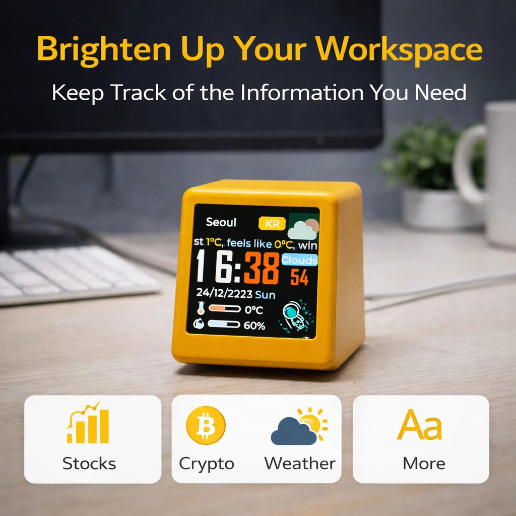 Smart WiFi Market Monitor Clock