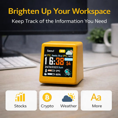 Smart WiFi Market Monitor Clock