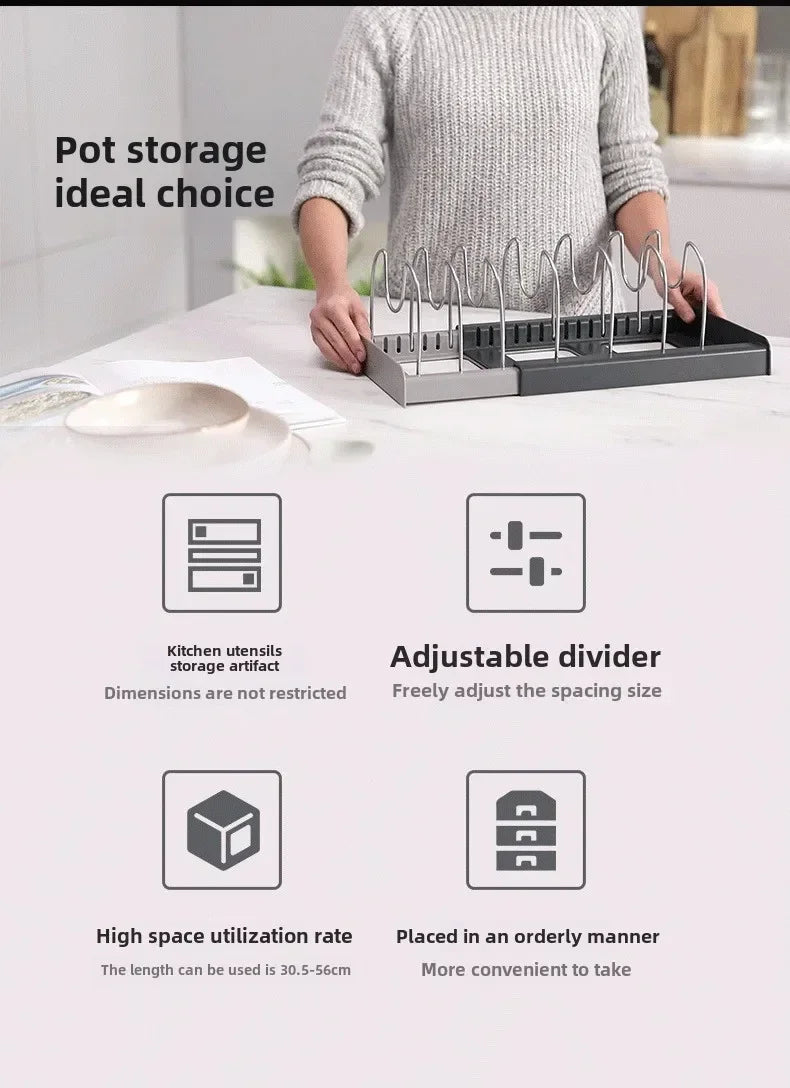 Expandable Pot & Pan Rack