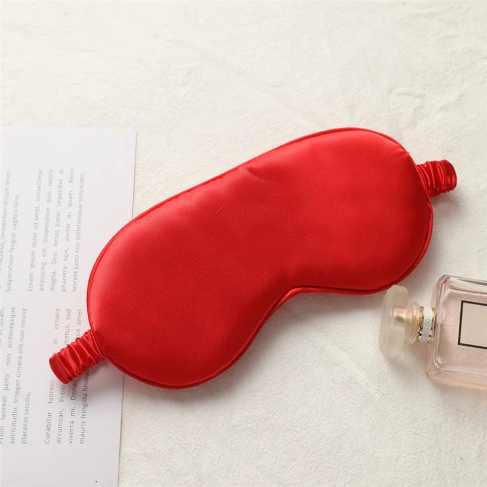 Imitation Silk Sleep Eye Mask, Light-Blocking Soft Eyeshade