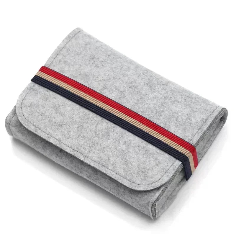 Felt Electronic Accessories Organizer Bag