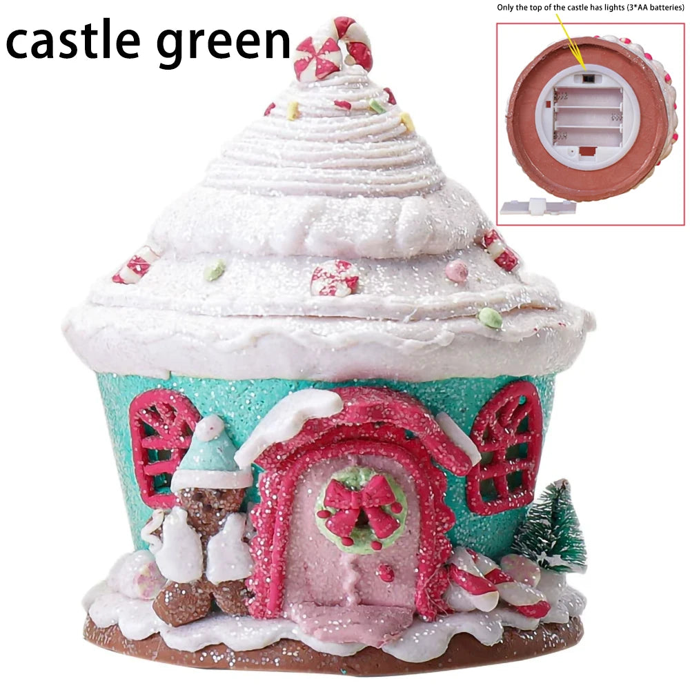 Luminous Christmas Castle Ornament