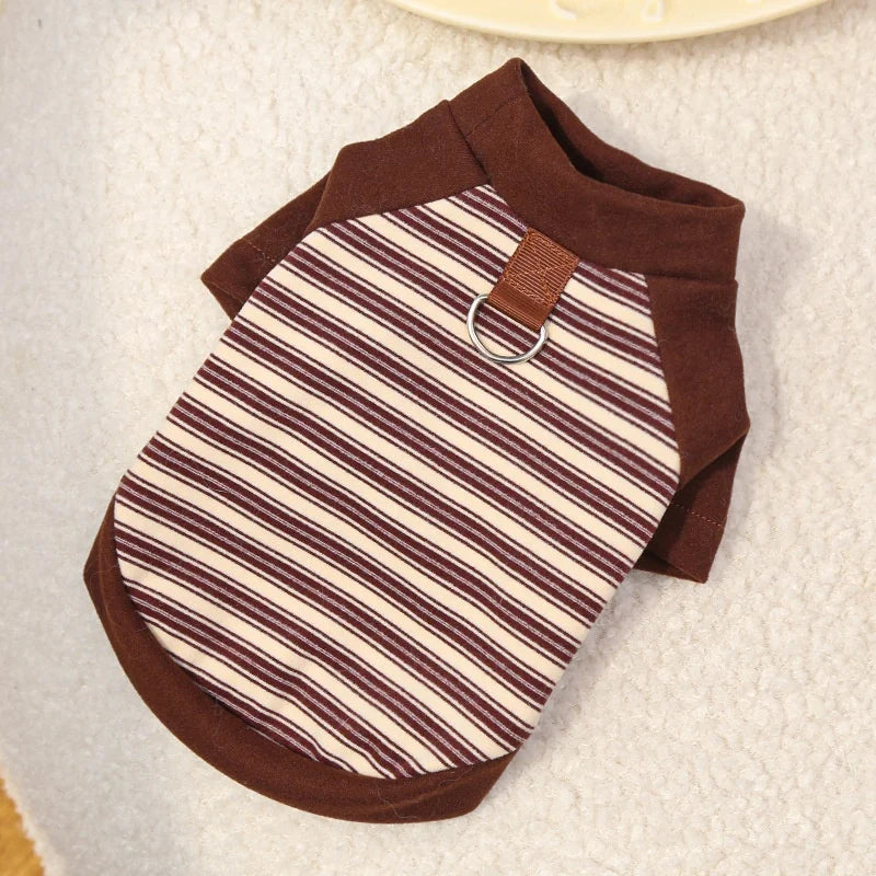 Striped Pet Pullover Shirt