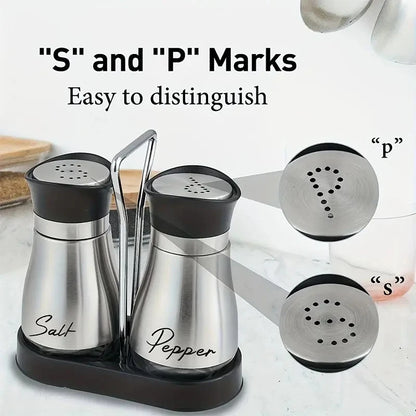 Glass Salt & Pepper Shaker Set