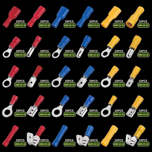 Insulated Wire Connector & Crimp Terminal Kit
