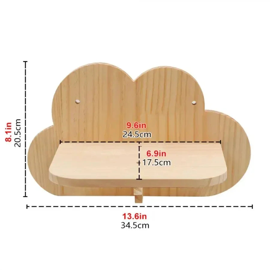 Wooden Wall-Mounted Cat Climbing Shelves & Play Set