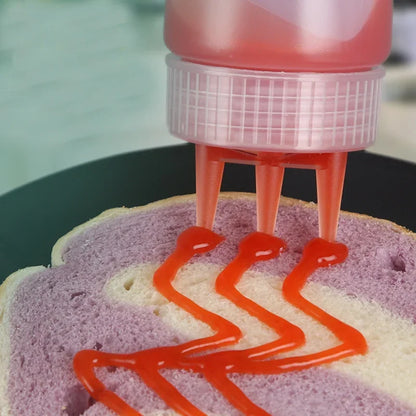 3-Hole Squeeze Condiment Bottle