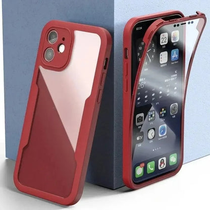 Full Coverage Anti-Scratch Bumper Case for iPhone 12–17 Series