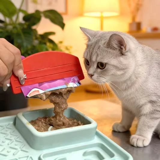 Pet Food Pouch Squeezer for Cats & Dogs