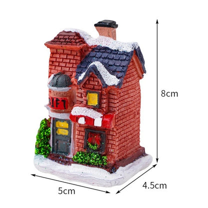 LED Mini Christmas House Ornament