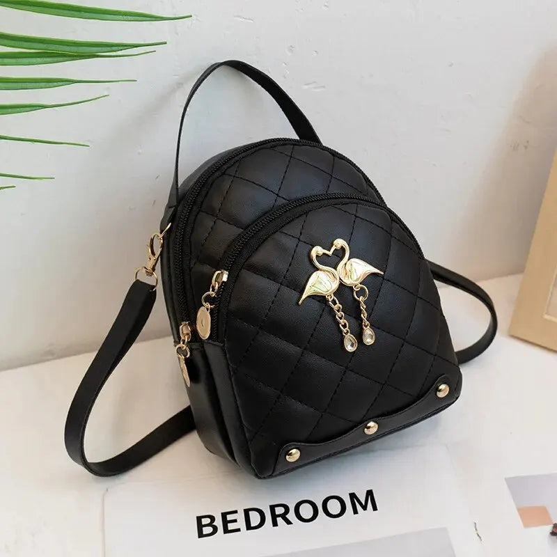 Women’s Compact Mini Backpack with Adjustable Shoulder Straps