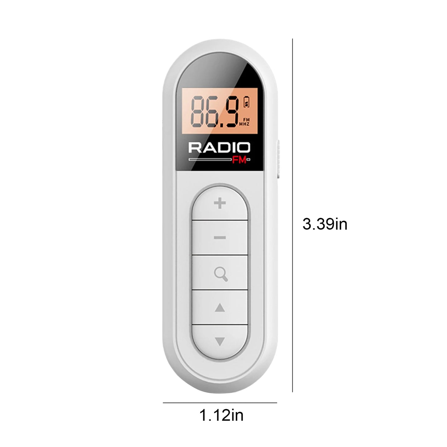Portable Digital FM Pocket Radio with LCD Display