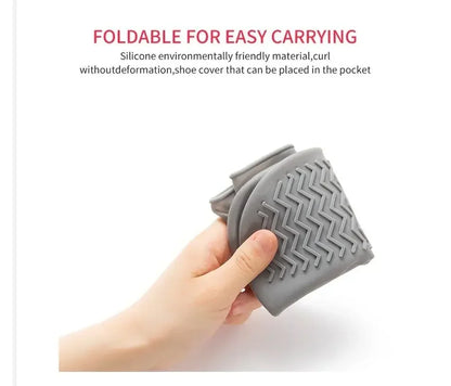 Reusable Shoe Covers – Waterproof Shoe Covers Silicone Anti-Slip Rain Boots Solid Polyester Universal