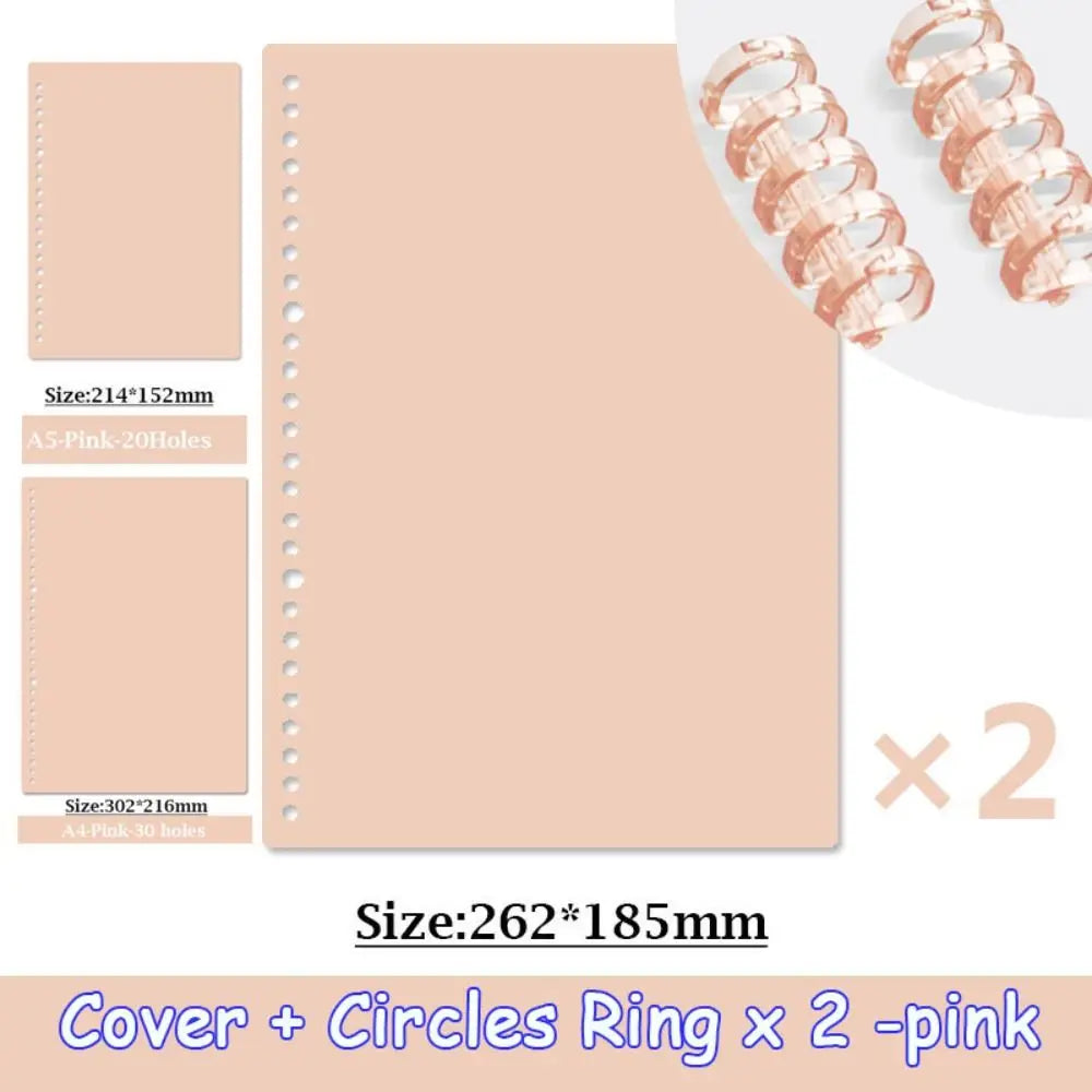 Colourful A4 A5 B5 Loose Leaf Book Covers