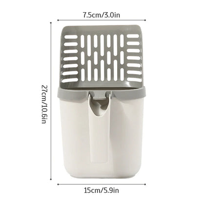 Self-Cleaning Cat Litter Scoop with Waste Bin & Refill Bags