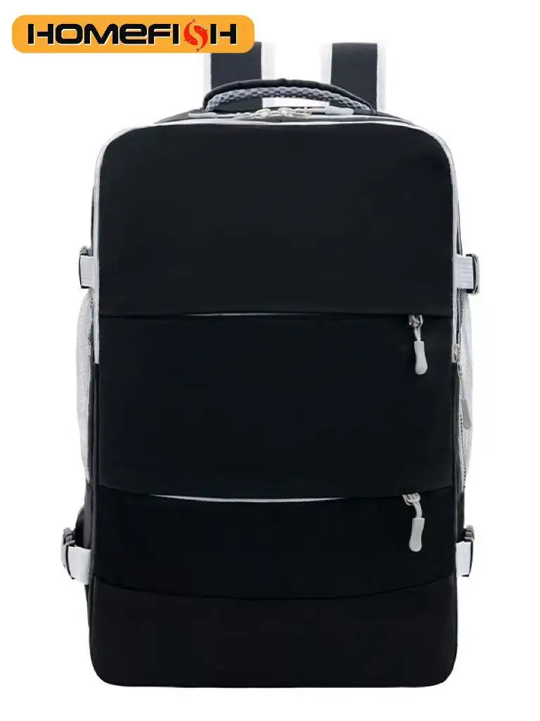 Waterproof Laptop Backpack with USB Charging Port & Luggage Strap