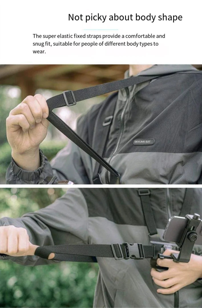 Adjustable Chest Mount for Action Cameras & Phones