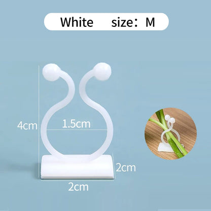 Self-Adhesive Plant Climbing Wall Clips for Vines & Cable Management