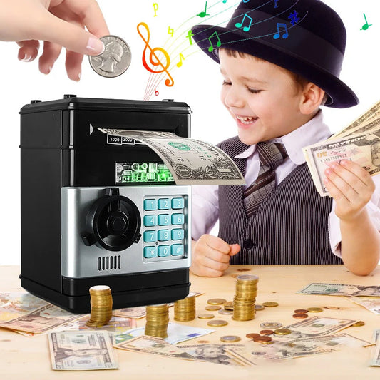 Electronic Mini Safe Piggy Bank with Password Lock